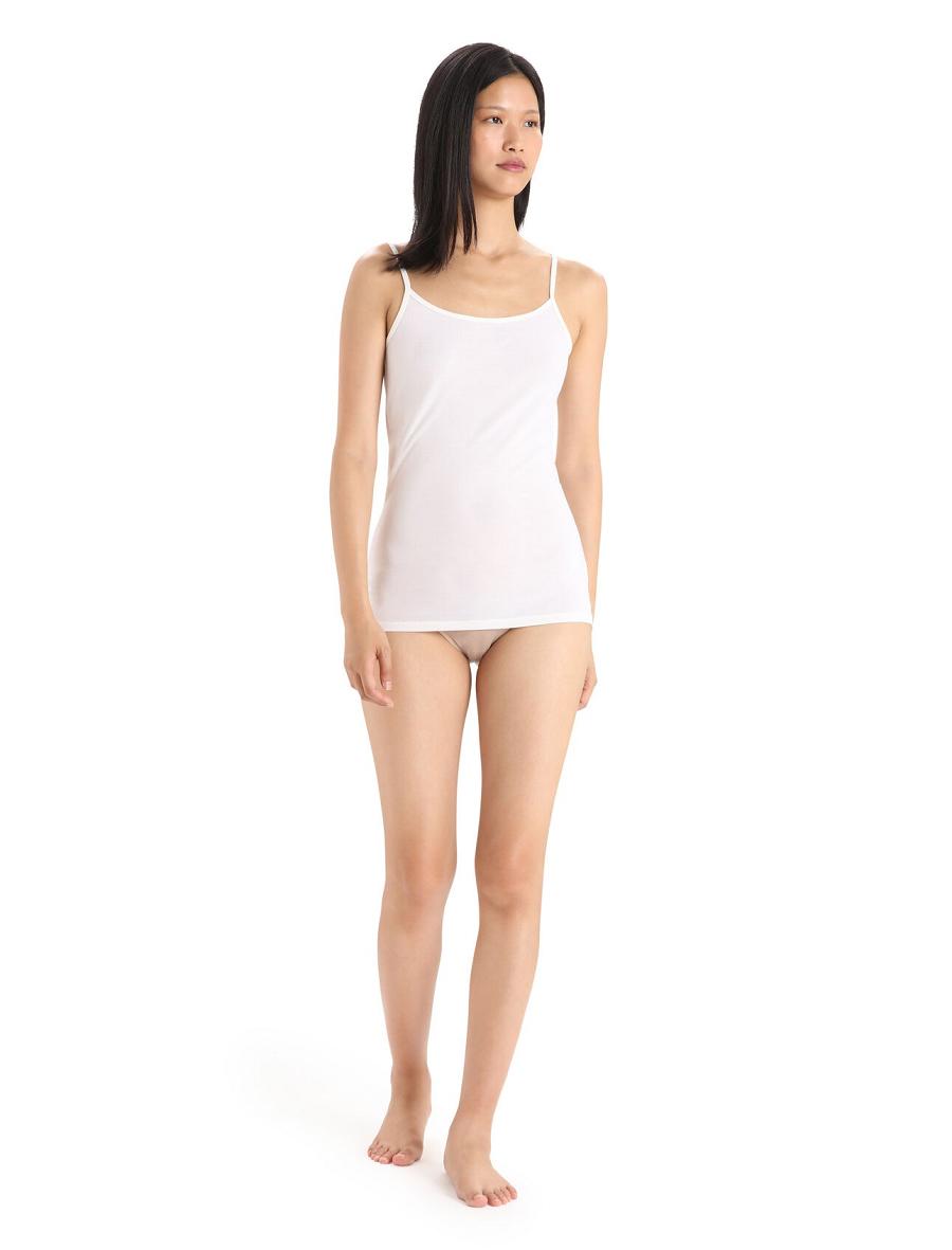 Sous Vêtement Icebreaker Merino Siren Cami Singlet Femme Blanche | FR 1698ILHS